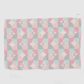 Retro Spiral Vibes Golfhanddoek (Horizontaal)