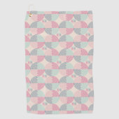 Retro Spiral Vibes Golfhanddoek (Voorkant)