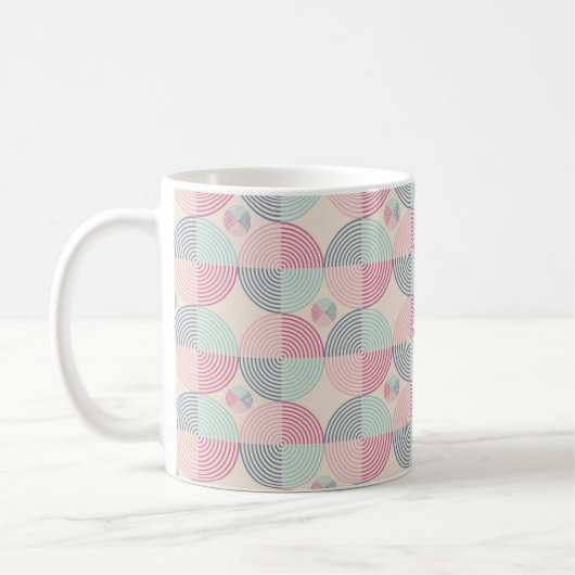 Retro Spiral Vibes Koffiemok (Links)