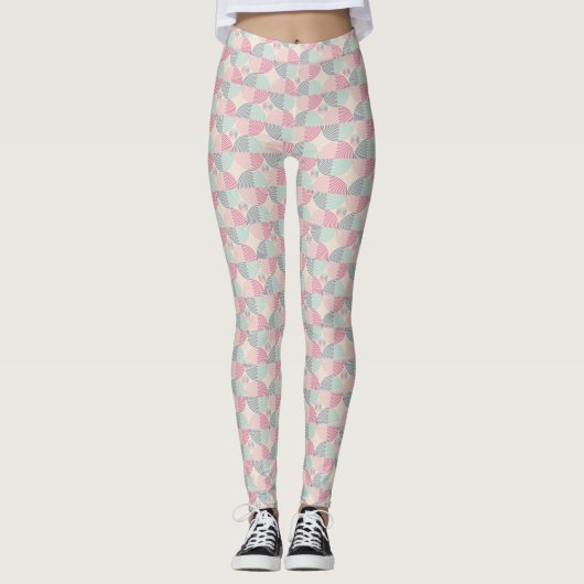 Retro Spiral Vibes Leggings (Voorkant)