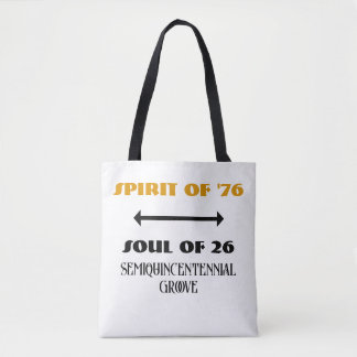 Retro Spirit van '76 Ziel van '26 Boodschappentas Tote Bag
