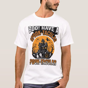Retro Spook-Tactische Halloween Spokenhuis T-shirt
