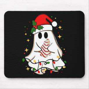 Retro spookachtige Kerstman Kerstvakantie Xmas Ker Muismat