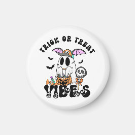 Retro spookachtige snoep Halloween Trick or Treat  Magneet