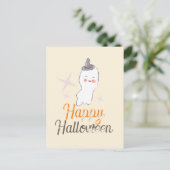 Retro spookdoodle Halloween-ontwerp Briefkaart (Staand voorkant)