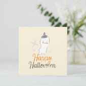 Retro spookdoodle Halloween-ontwerp  Kaart (Staand voorkant)