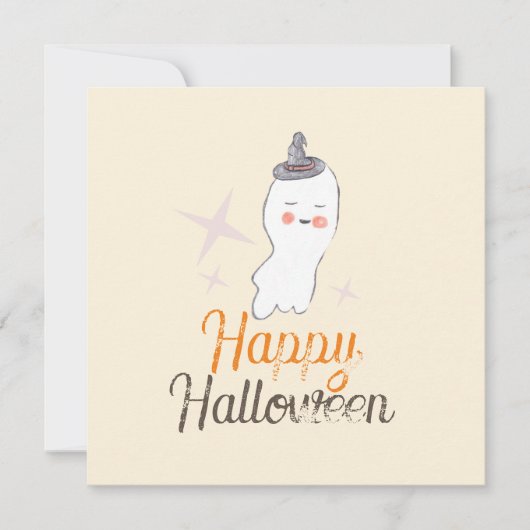 Retro spookdoodle Halloween-ontwerp  Kaart (Voorkant)