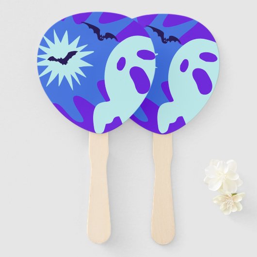 Retro Spooktacular Halloween Party Handwaaier (Voorkant en achterkant)