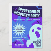 Retro Spooktacular Halloween Party Kaart (Voorkant)