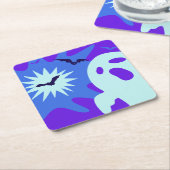 Retro Spooktacular Halloween Party Kartonnen Onderzetters (Schuin)