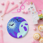 Retro Spooktacular Halloween Party Papieren Bordje (Feest)