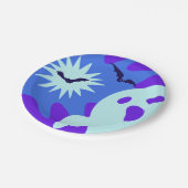 Retro Spooktacular Halloween Party Papieren Bordje (Gekanteld)