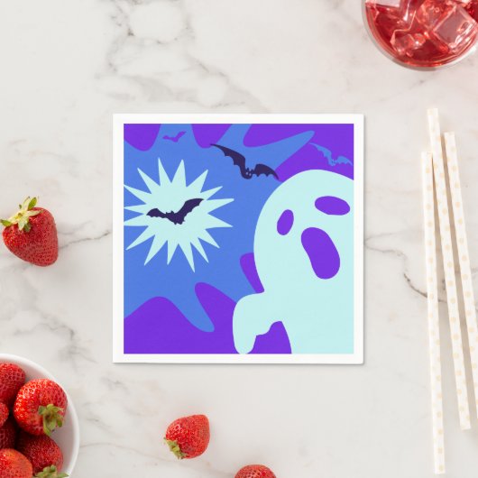 Retro Spooktacular Halloween Party Servet (Insitu)