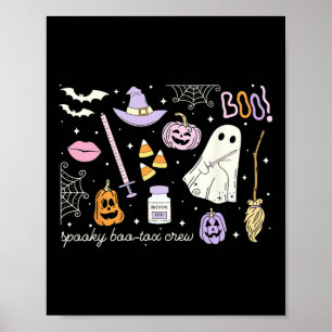 Retro Spooky Boo-tox Crew Esthetische Injector Nur Poster