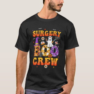Retro Spooky Chirurgie Boo Crew Chirurgische Tech  T-shirt