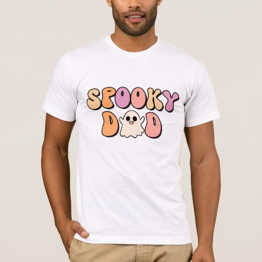 Retro Spooky Dad T-shirt (Voorkant)