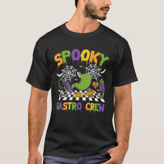 Retro Spooky Gastro Crew Gastro-enterologie Verple T-shirt