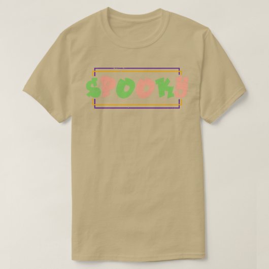 Retro Spooky Halloween T-shirt (Design voorkant)