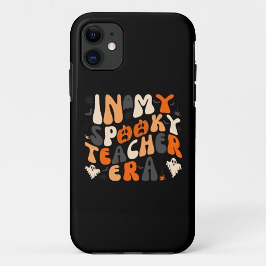 Retro Spooky Leraar Era Halloween Case-Mate iPhone Case (Achterkant)