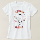 Retro Spooky Nana Halloween, Spooky Vibes Nana. T-shirt (Design voorkant)