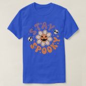 Retro Spooky Season Creepy Flower Spooky Vibes Hal T-shirt (Design voorkant)