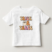 Retro Spooky Trick voor Drie Verjaardagen Kinder Shirts (Voorkant)