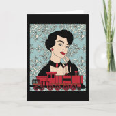 Retro spoorweg kaart (Voorkant)