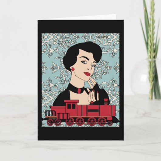 Retro  spoorweg kaart (Voorkant)