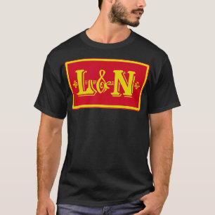 Retro Spoorweg Louisville - Nashville spoorweg T-shirt