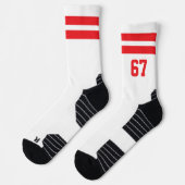 Retro sport sjabloon sokken (Links)