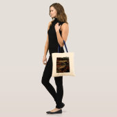 Retro sportfans in een honkbalstadion tote bag (Voorkant (model))