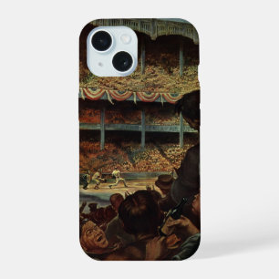 Retro sportfans op een honkbalstadion iPhone 15 case