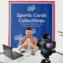 Retro Sportkaarten Verzamelaars Logo Achtergrondpa