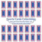 Retro Sportkaarten Verzamelobjecten Toploader Viny Sticker (Voorkant)