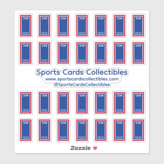Retro Sportkaarten Verzamelobjecten Toploader Viny Sticker (Vel)