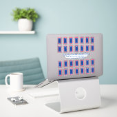 Retro Sportkaarten Verzamelobjecten Toploader Viny Sticker (Laptop op bureau)