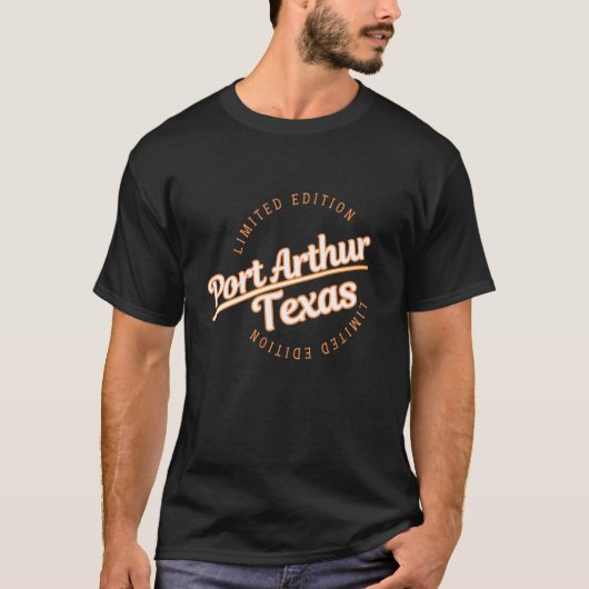 Retro sportkleding Port Arthur TX T-shirt (Voorkant)