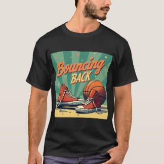 Retro sportuitrusting ontwerp met humoristische wo t-shirt