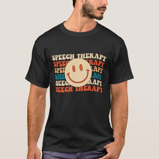 Retro spraaktherapie Schattige T-shirt (Voorkant)
