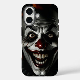 Retro sprankelende clown iPhone 16 hoesje