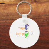 Retro Spray Tan Artist Halloween Ghosts Sunless Ta Sleutelhanger (Voorkant)