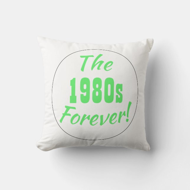 Retro spreuk uit de jaren 80, Leuke 80s typografie Kussen (Voorkant)