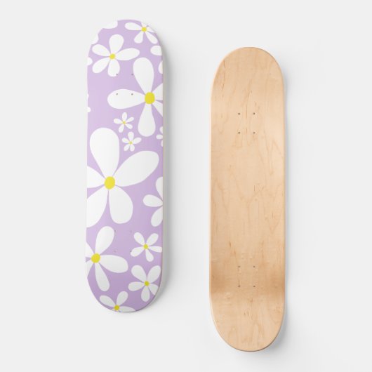 Retro Spring Daisies #1 #decor #art Persoonlijk Skateboard (Voorkant)