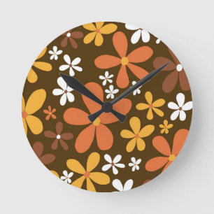 Retro Spring Daisies #2 #decor #art Ronde Klok