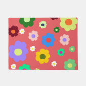 Retro Spring Flower  Bloemen Entry Rug Deurmat (Voorkant)