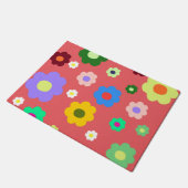 Retro Spring Flower  Bloemen Entry Rug Deurmat (Schuin)