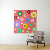 Retro Spring Flower  Bloemen Wall Decor Wandkleed (In situ)