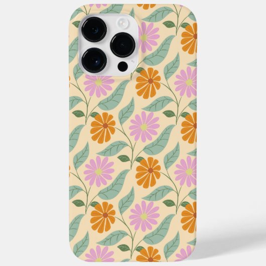 Retro spring flowers Case-Mate iPhone case (Achterkant)