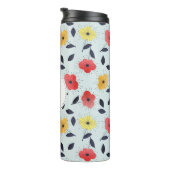 Retro Spring Flowers met Initiaal Thermosbeker (Geroteerd rechts)