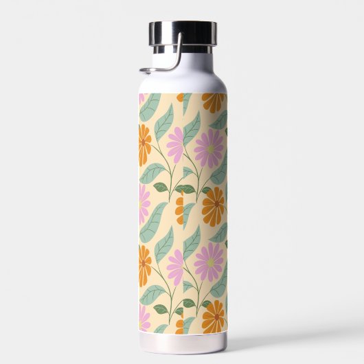 Retro spring flowers waterfles (Rechts)